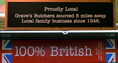 Sign at Budgens of Holt