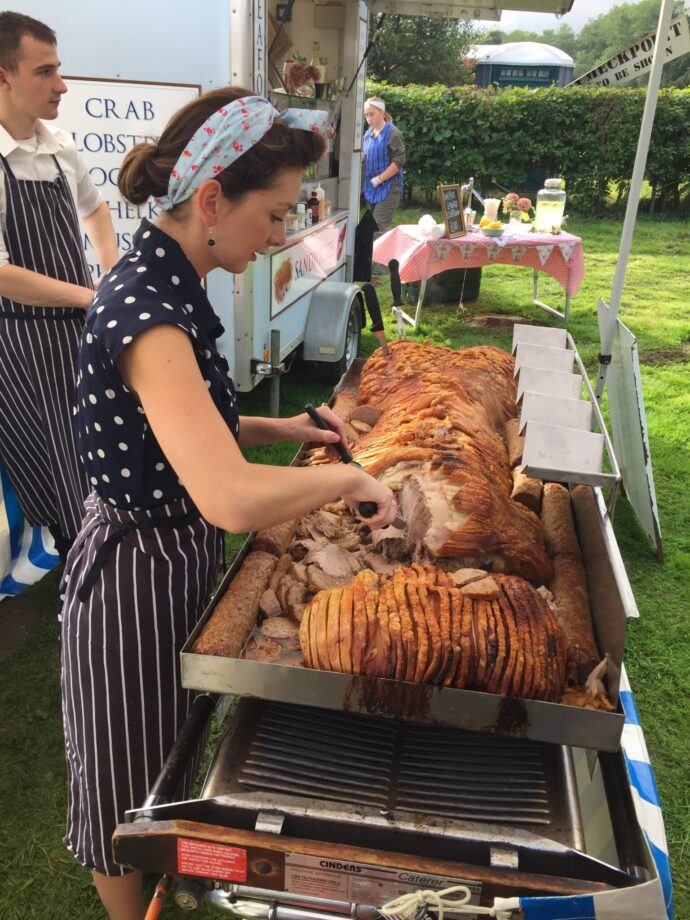 Carving Hog Roast