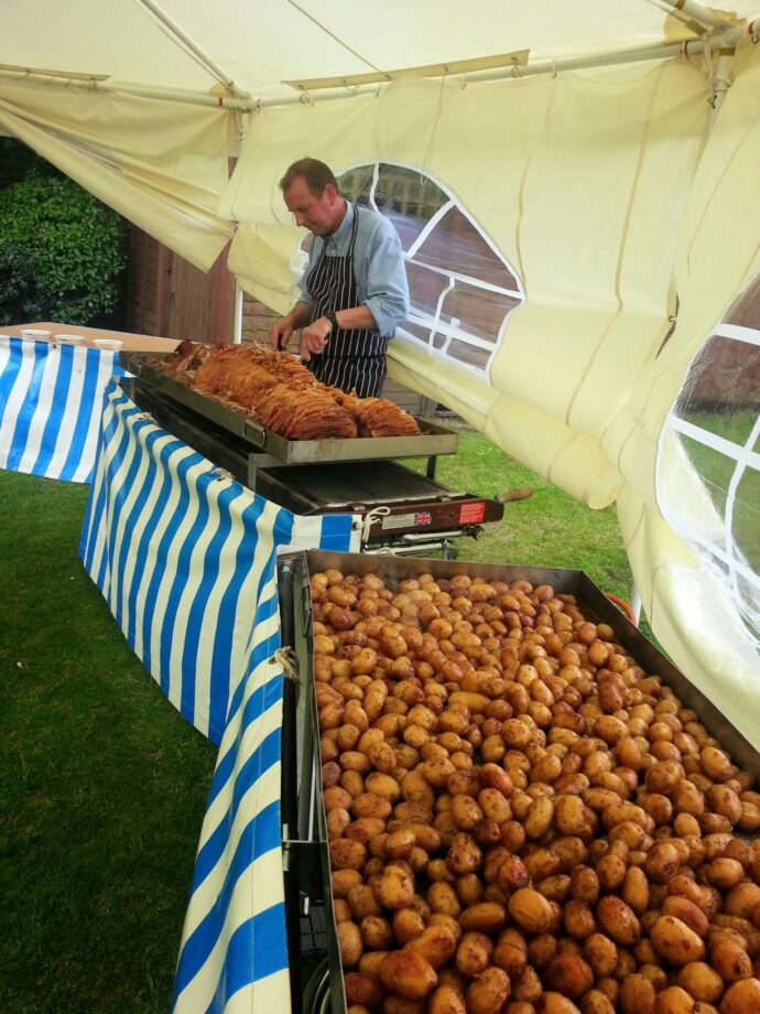 Potatoes with hog roast